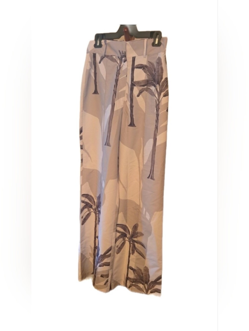 Andres Otalora NWT Tres Marias Taupe Palms Canvas Print Pants
